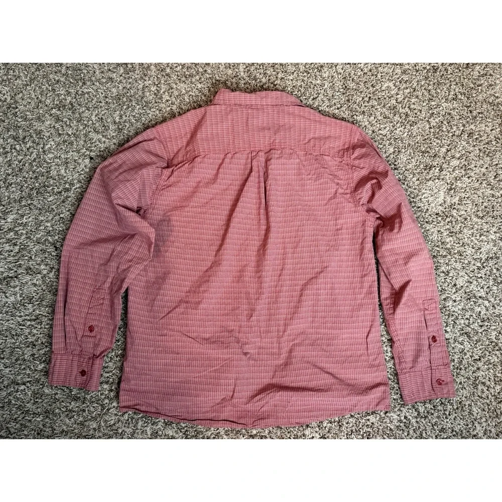 The North Face Mens Plaid Button Down Shirt Red & White Size Large